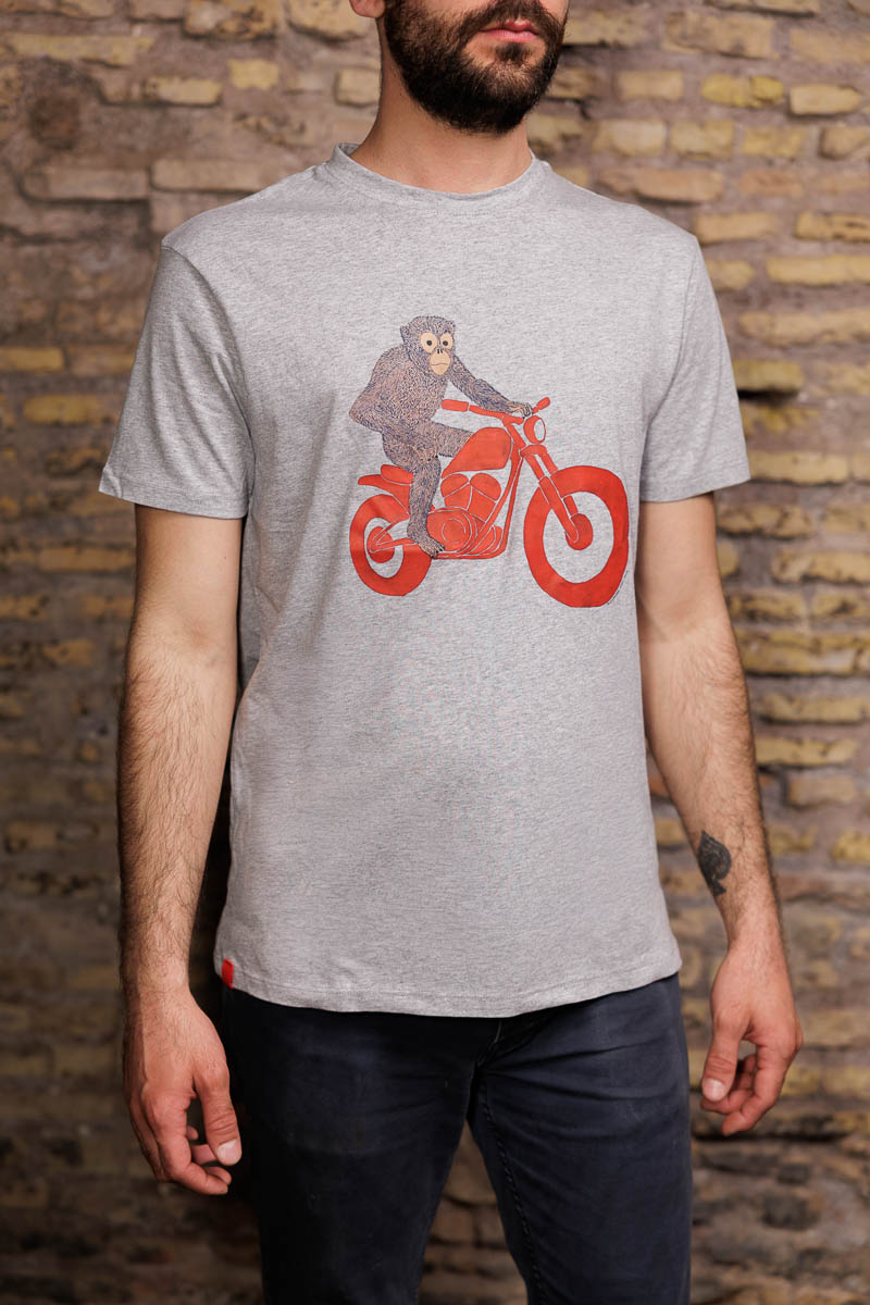 T-shirt “Biker monkey”