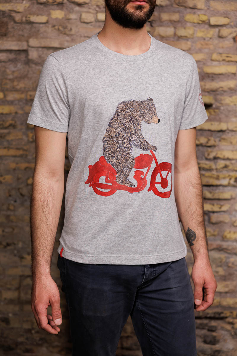 T-shirt "Biker bear" - immagine 2