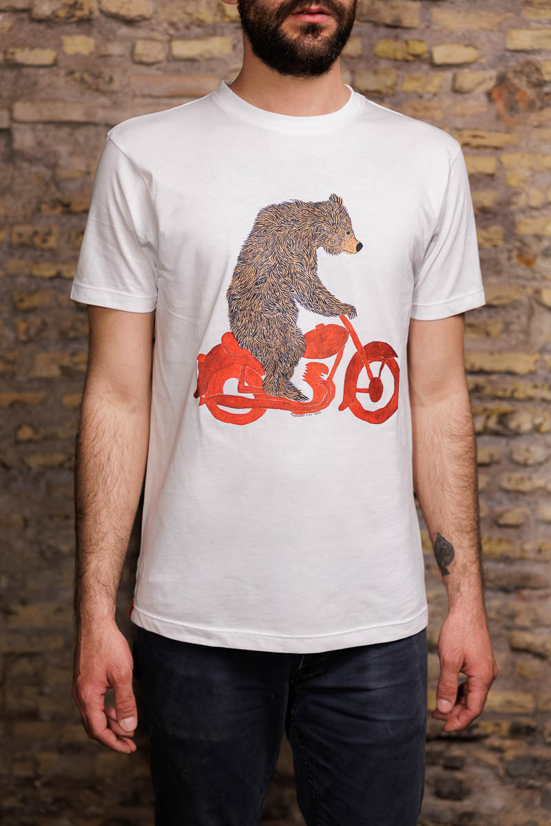 T-shirt "Biker bear"