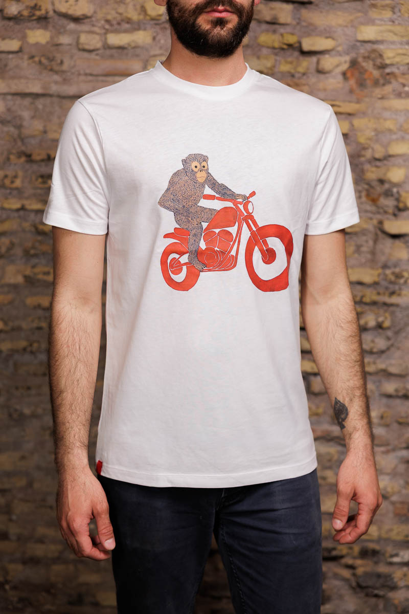 T-shirt “Biker monkey” - immagine 2