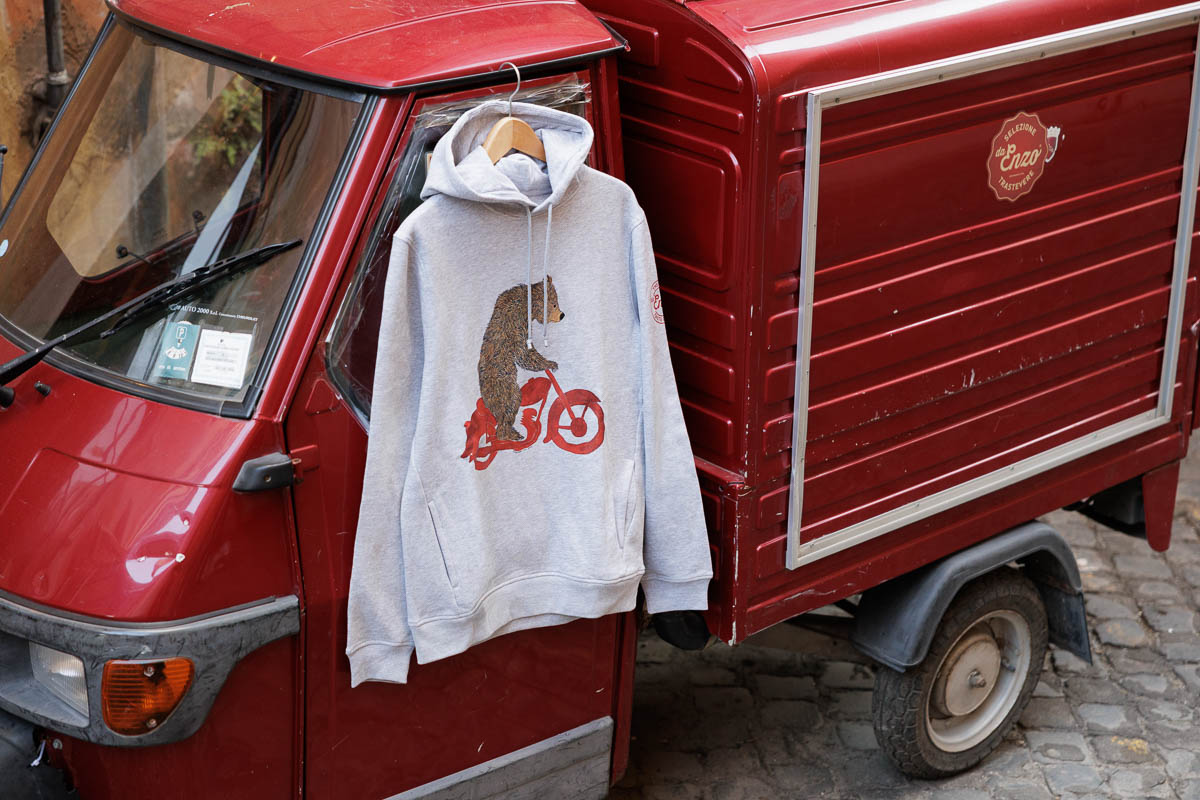 Felpa "Biker bear" - immagine 3